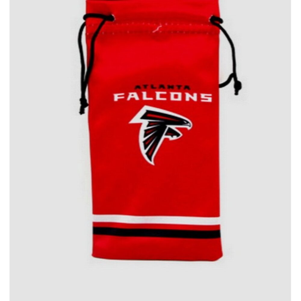 ATLANTA FALCONS PREMIUM MICROFIBER SUNGLASSES BAG POUCH CLEANING CLOTH NEW